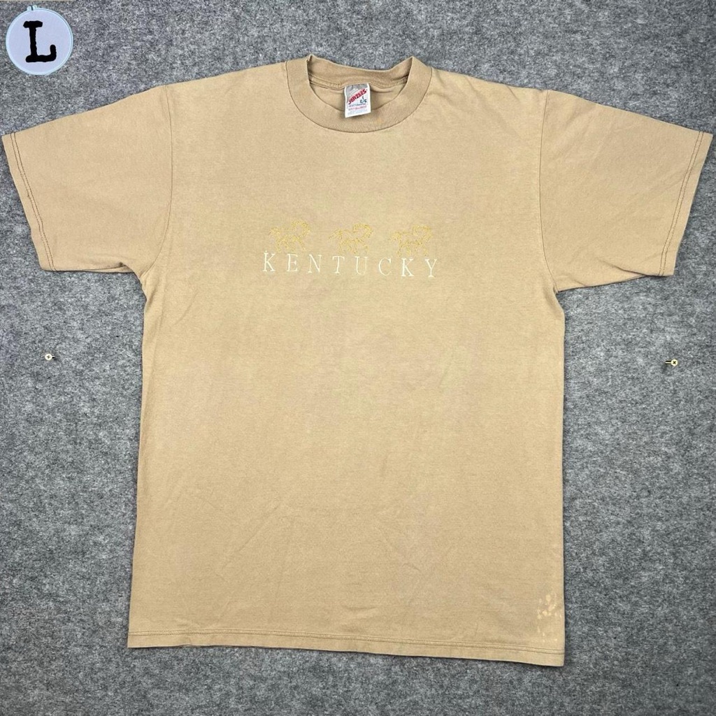 Vintage 90s Kentucky Derby Horse Racing Tee Shirt